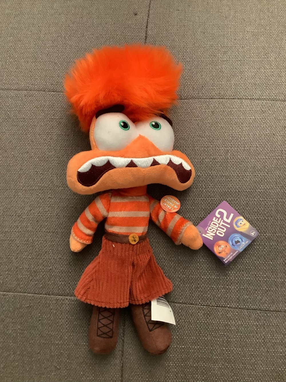 Inside Out 2 Talking Small Plush - Anxiety stuffed animal 8.5 inches brand new